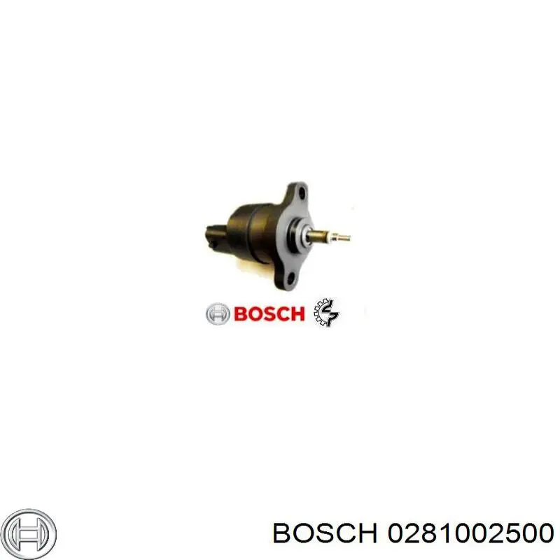 Válvula reguladora de presión del sistema common rail 0281002500 Bosch