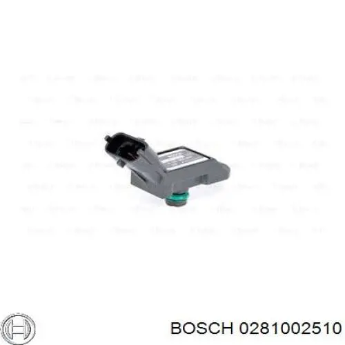 0281002510 Bosch Sensor De Presion Del Colector De Admision
