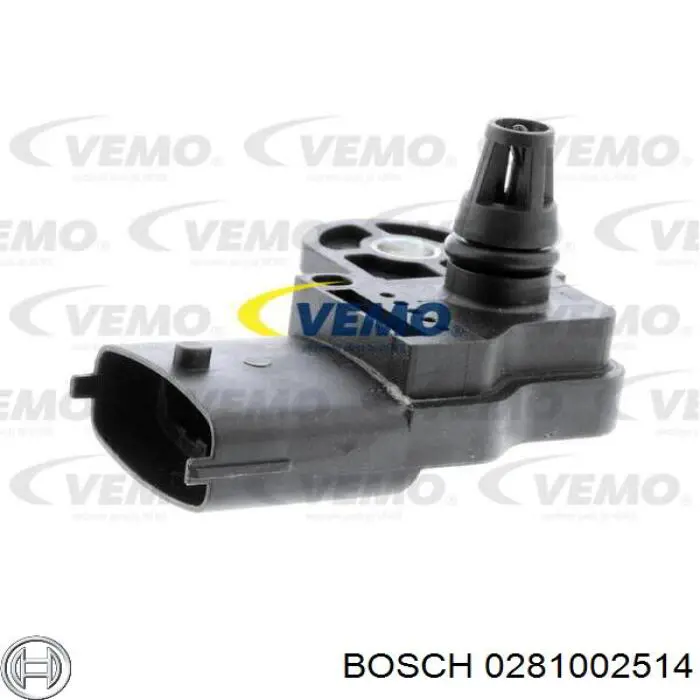 Sensor, presión colector de admisión  Bosch 0281002514 precio, desde 30,68 EUR