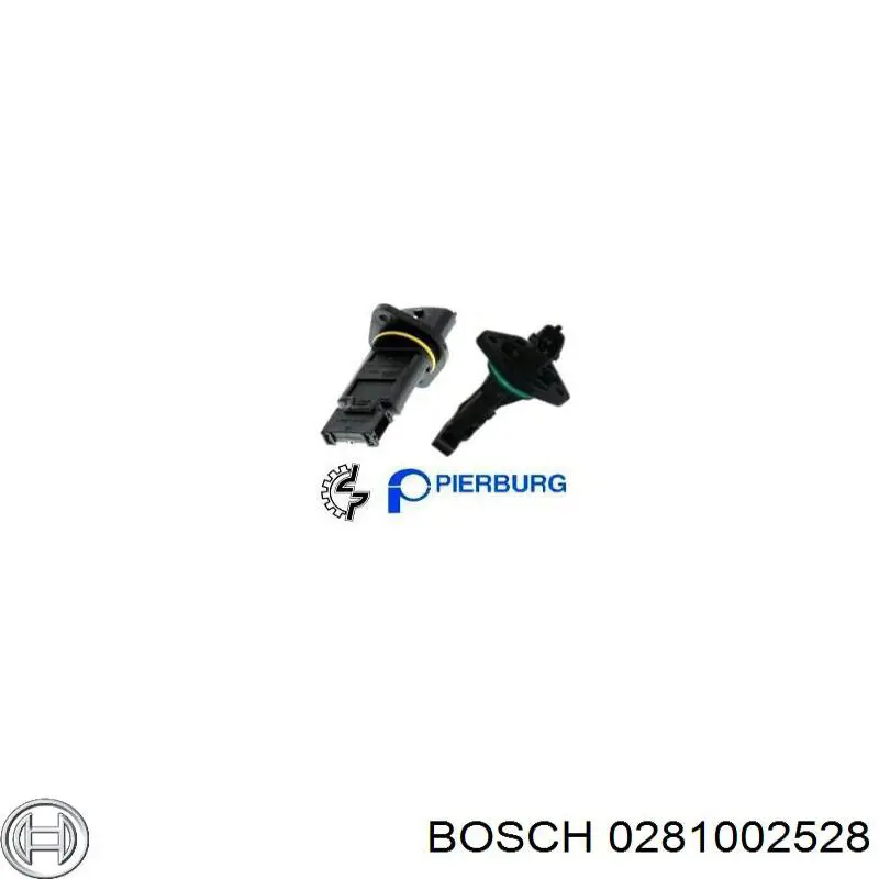Medidor de flujo de aire Bosch 0281002528 precio, desde 31,76 EUR