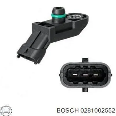 0281002552 Bosch sensor de presion del colector de admision