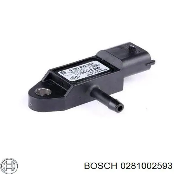 0281002593 Bosch sensor de presion de carga (inyeccion de aire turbina)