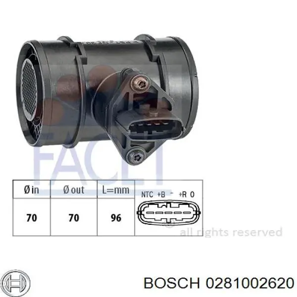0281002620 Bosch caudalímetro
