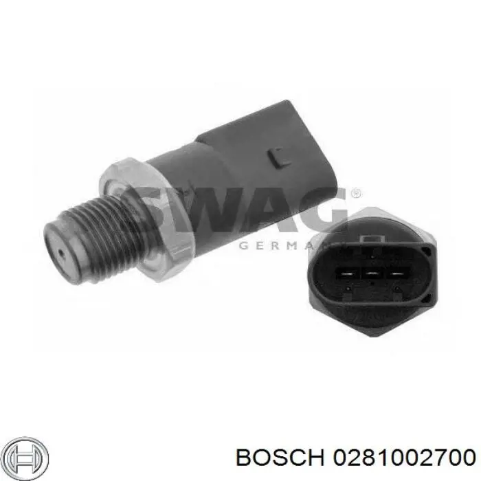 Sensor de presión de combustible 0281002700 Bosch