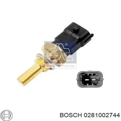 0 281 002 744 Bosch sensor de temperatura del refrigerante