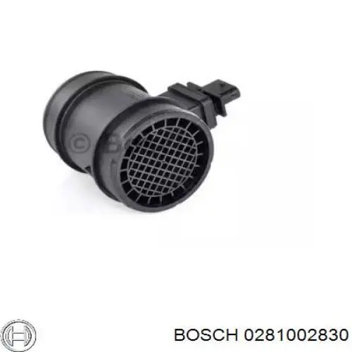 0281002830 Bosch sensor de flujo de aire/medidor de flujo (flujo de aire masibo)