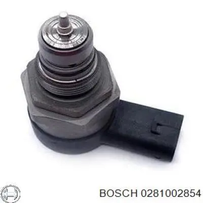 Regulador de presión de combustible, rampa de inyectores Bosch 0281002854