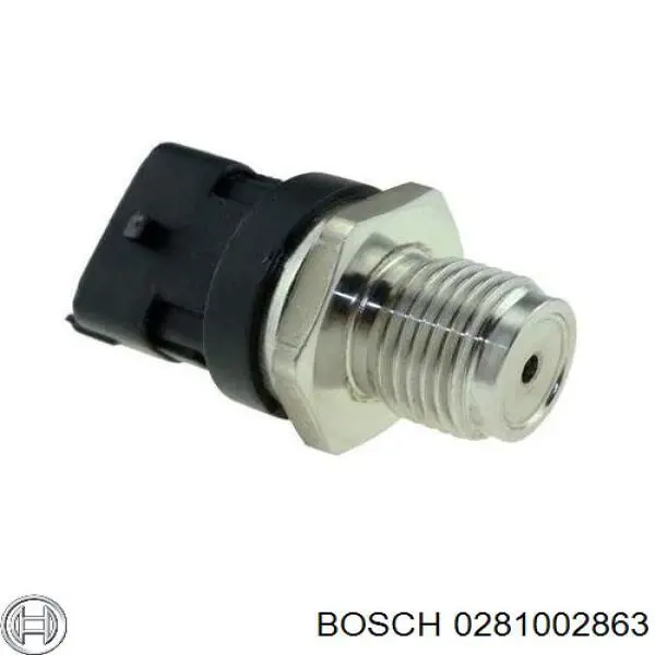 0281002863 Bosch sensor de presión de combustible