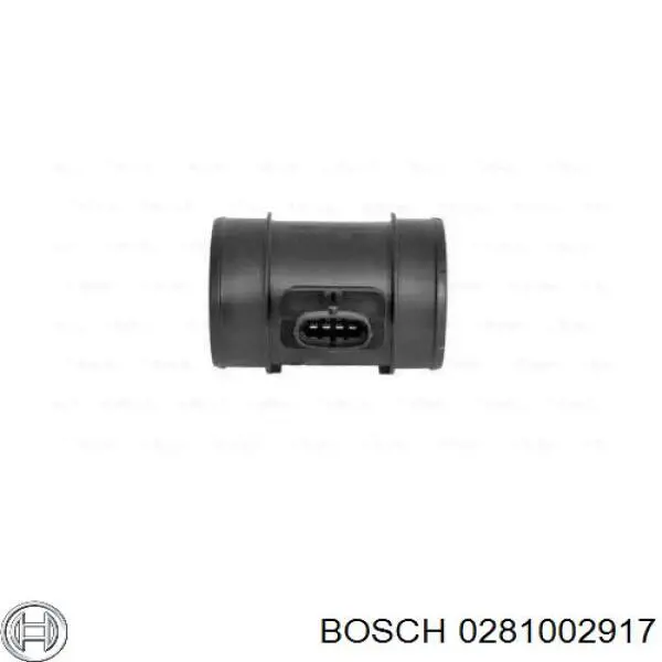 0281002917 Bosch sensor de flujo de aire/medidor de flujo (flujo de aire masibo)