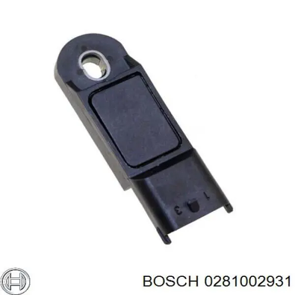 0 281 002 931 Bosch sensor de presion del colector de admision
