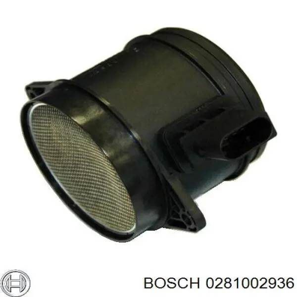 0281002936 Bosch sensor de flujo de aire/medidor de flujo (flujo de aire masibo)