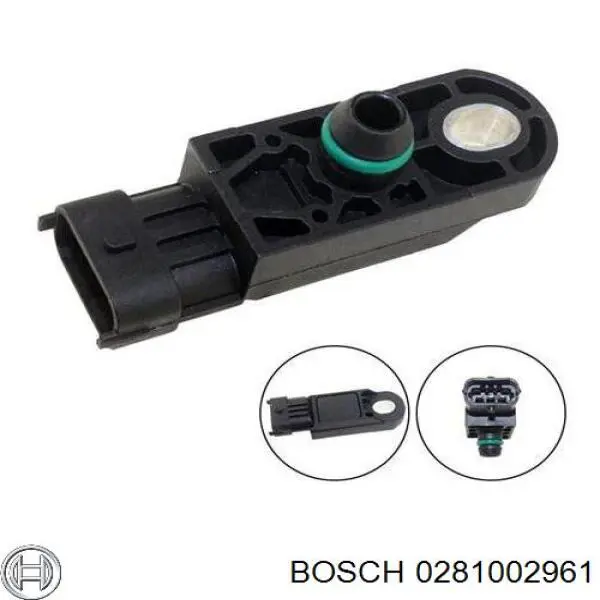 0281002961 Bosch sensor de presion del colector de admision