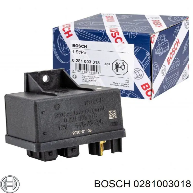Relé de precalentamiento Bosch 0281003018