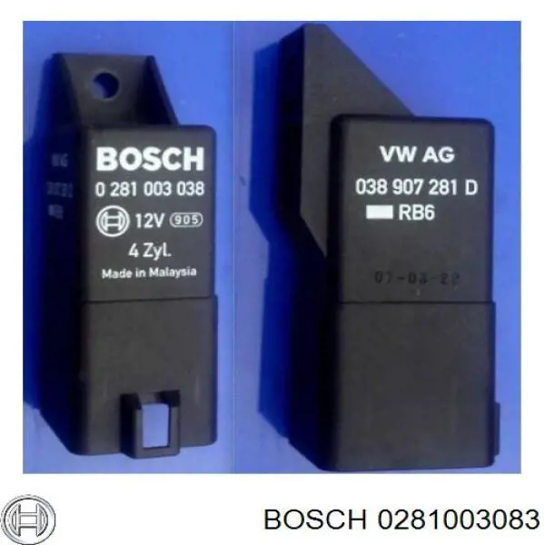 Relé de bujía de precalentamiento Volkswagen Polo 4 9N1