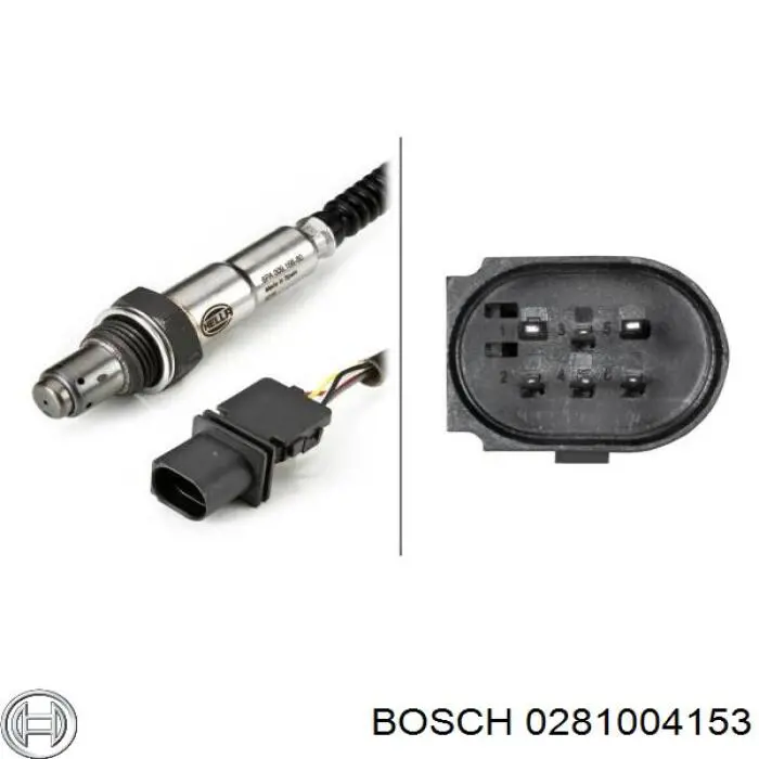 0 281 004 153 Bosch sonda lambda sensor de oxigeno para catalizador