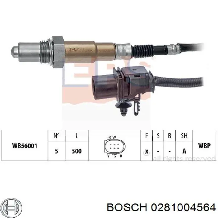 0281004564 Bosch sonda lambda