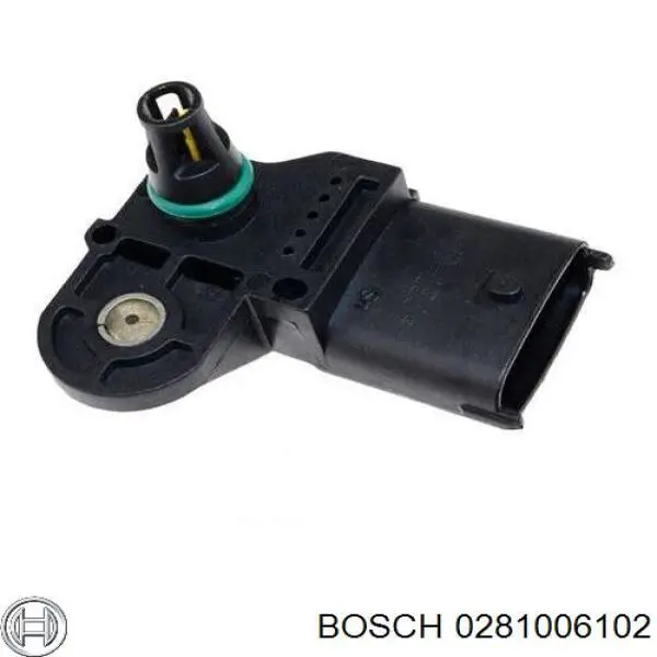 0281006102 Bosch sensor de presion de carga (inyeccion de aire turbina)
