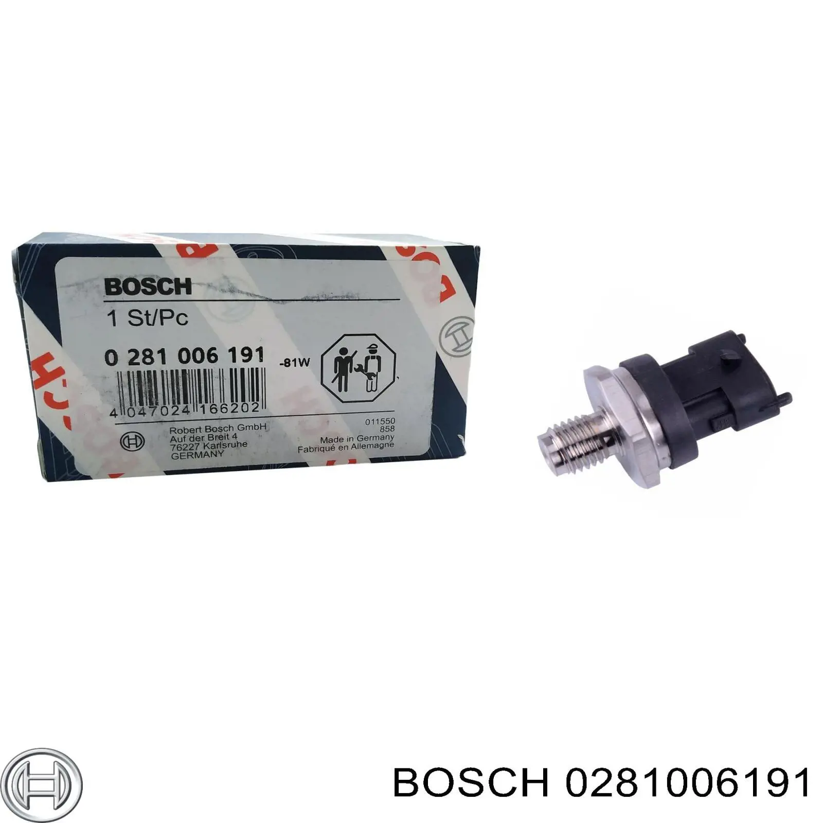 0281006191 Bosch sensor de presión de combustible