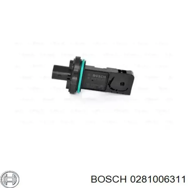 0281006311 Bosch sensor de flujo de aire/medidor de flujo (flujo de aire masibo)