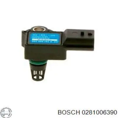 0281006390 Bosch sensor de presion de carga (inyeccion de aire turbina)