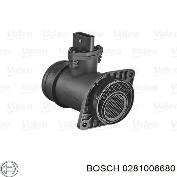 0281006680 Bosch sensor de flujo de aire/medidor de flujo (flujo de aire masibo)