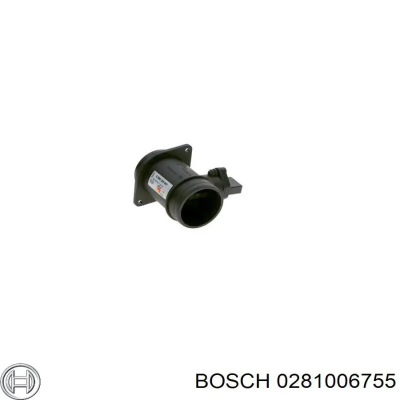 0281006755 Bosch sensor de flujo de aire/medidor de flujo (flujo de aire masibo)