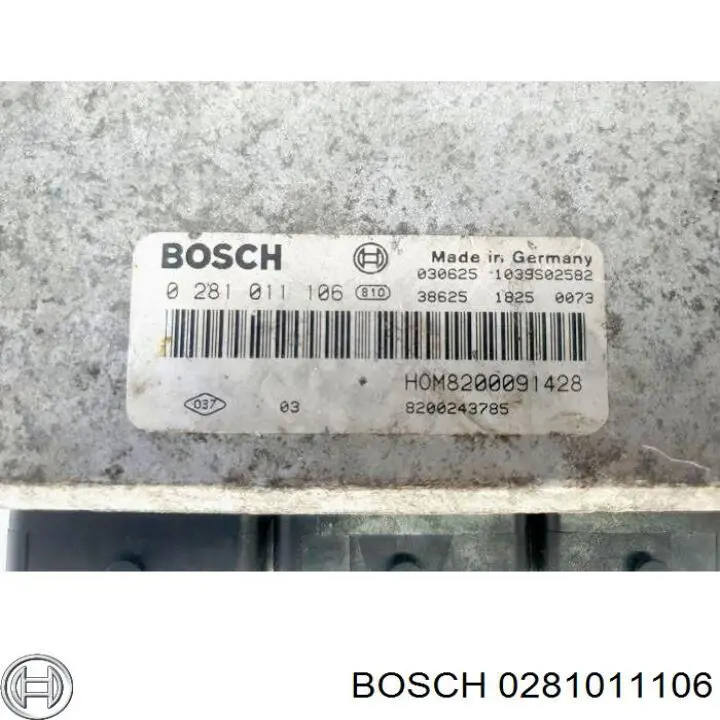 Comprar 0281011106 Renault (RVI) ECU