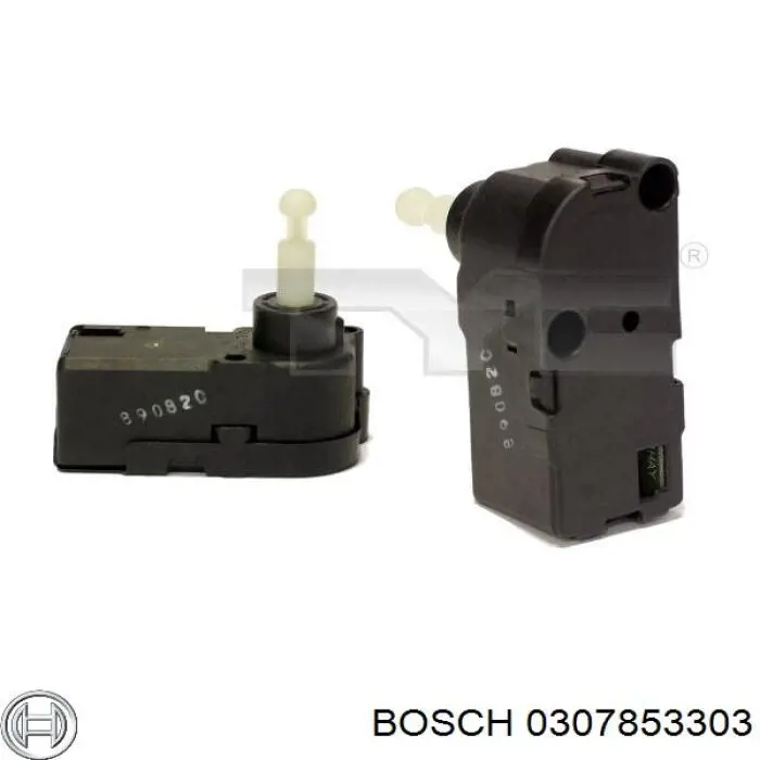 0307853303 Bosch elemento de regulación, regulación del alcance de faros