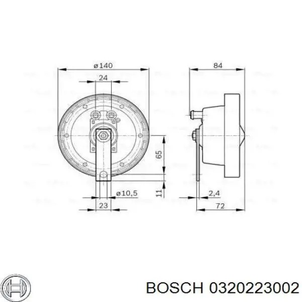 0320223002 Bosch bocina