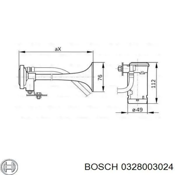 0328003024 Bosch bocina