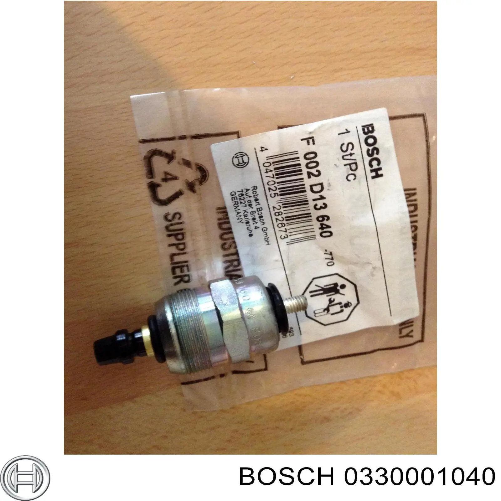 0330001040 Bosch corte, inyección combustible