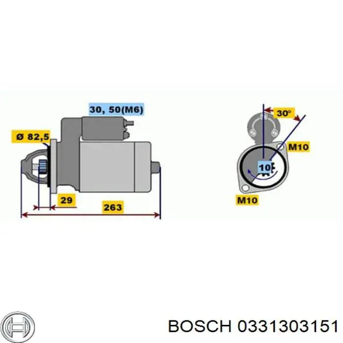 Interruptor solenoide Bosch 0331303151