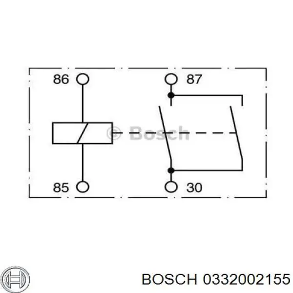 0332002155 Bosch Relé motor de arranque