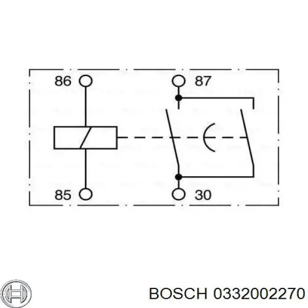 Comprar 0332002270 Bosch Relé de desempañador de luneta trasera