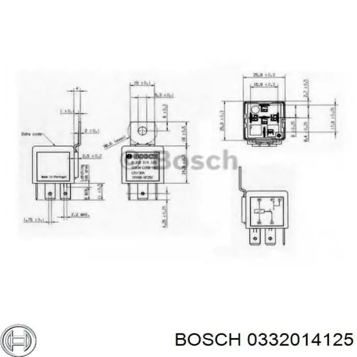 Comprar 0332014125 Bosch Relé de intermitentes