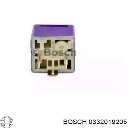 Relé de desempañador de luneta trasera Bosch 0332019205