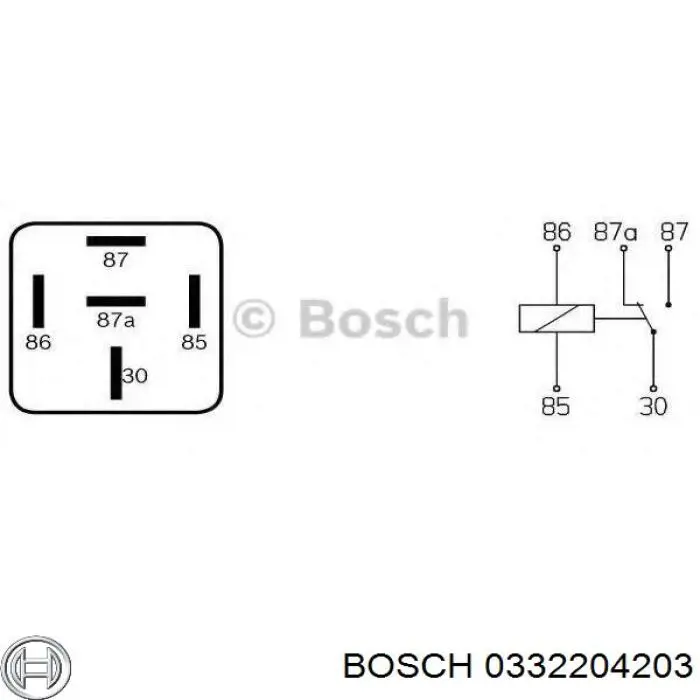 0332204203 Bosch relé eléctrico multifuncional