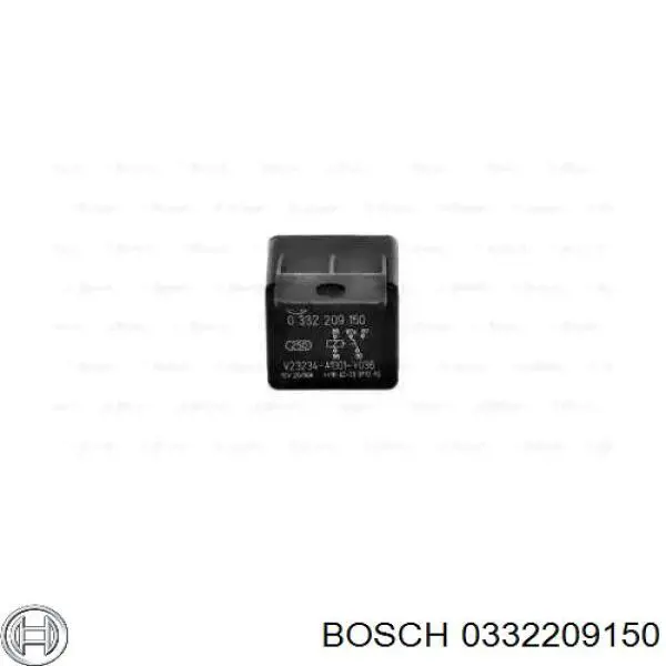 Relé de ventilador de aire acondicionado Bosch 0332209150