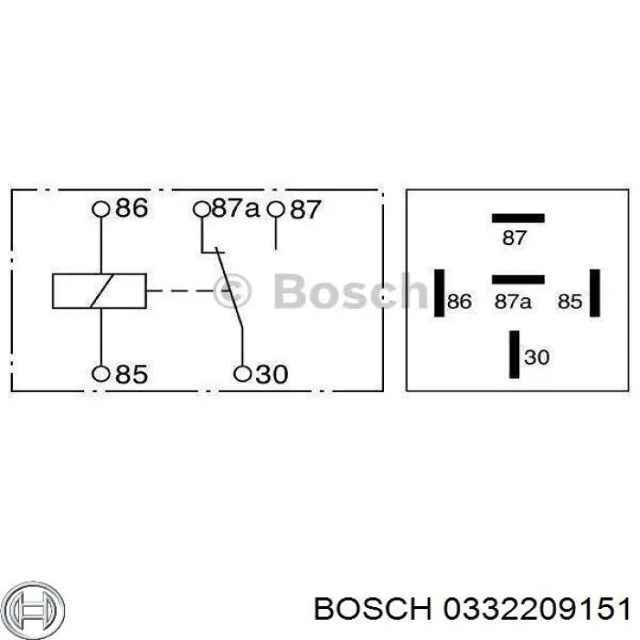 0332209151 Bosch Relé eléctrico multifuncional