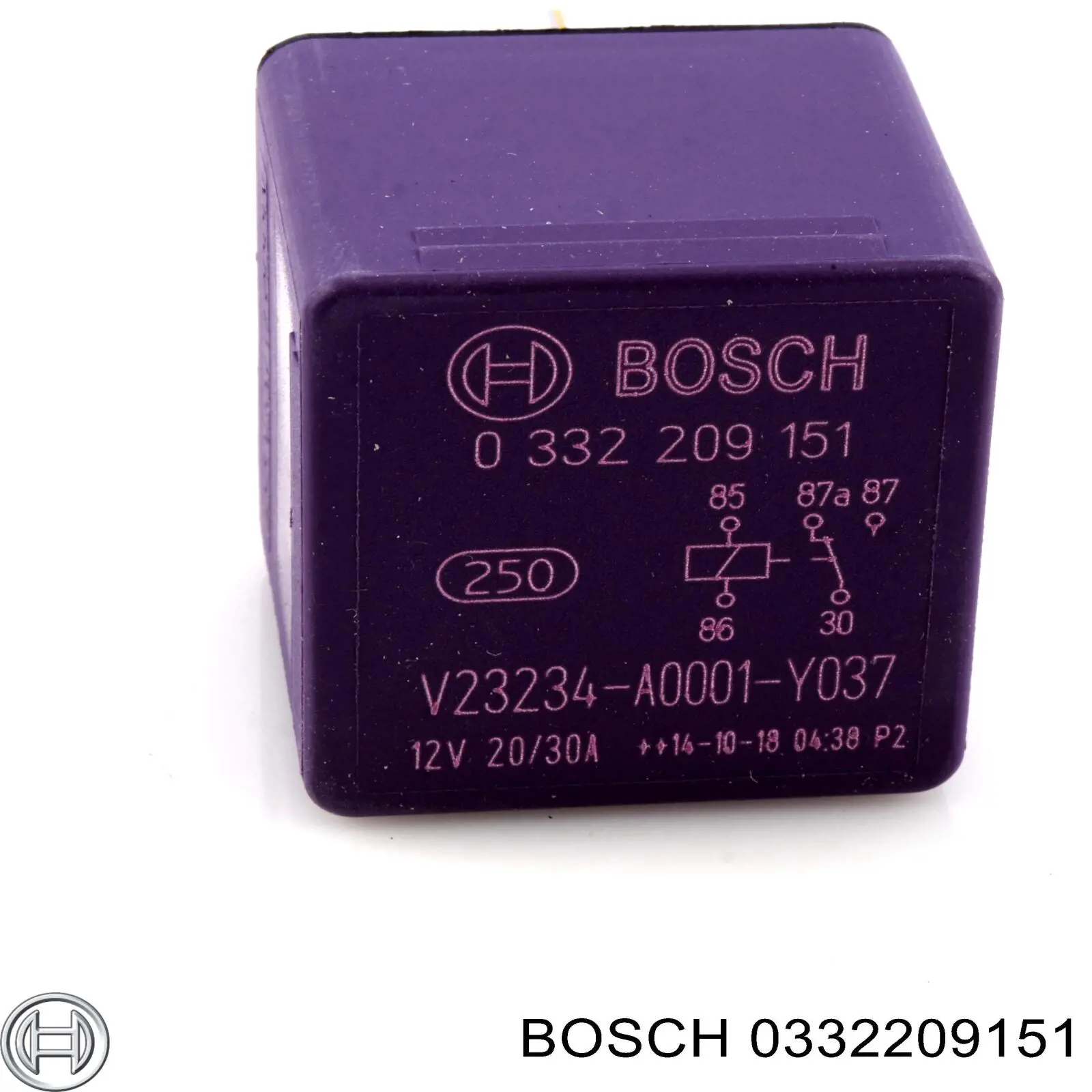 Relé eléctrico multifuncional Bosch 0332209151