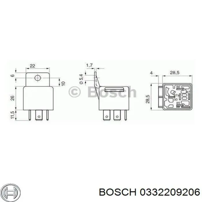 Módulo de intermitentes Bosch 0332209206