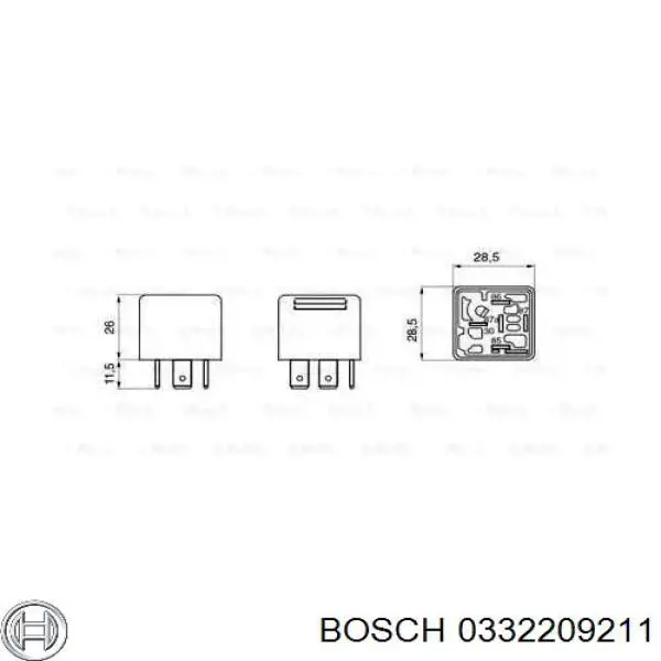 Comprar 0332209211 Bosch Relé de intermitentes