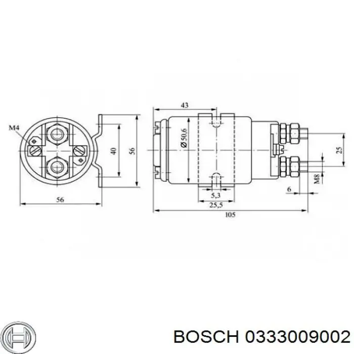 Interruptor solenoide Bosch 0333009002