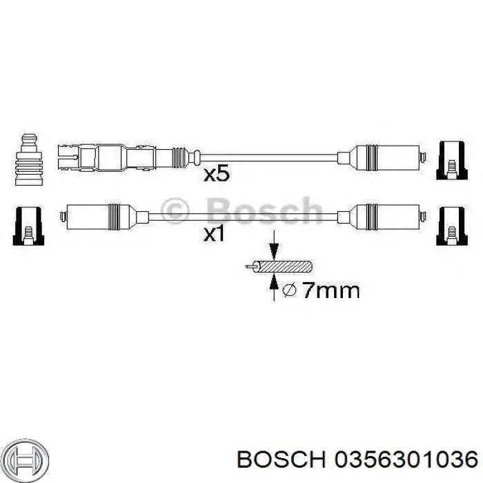 Terminal de bujía Bosch 0356301036 precio, desde 8,97 EUR