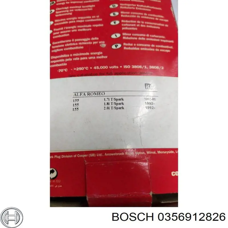 0356912826 Bosch juego de cables de encendido