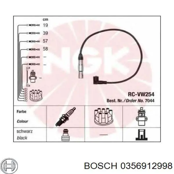 06A905430R VAG Cables de alta tensión, juego