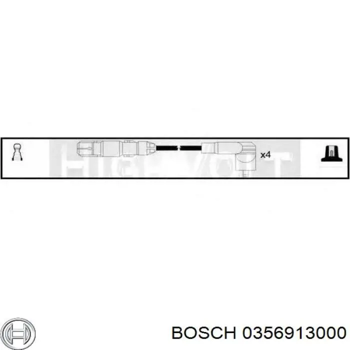 0356913000 Bosch cable de encendido, cilindro №4