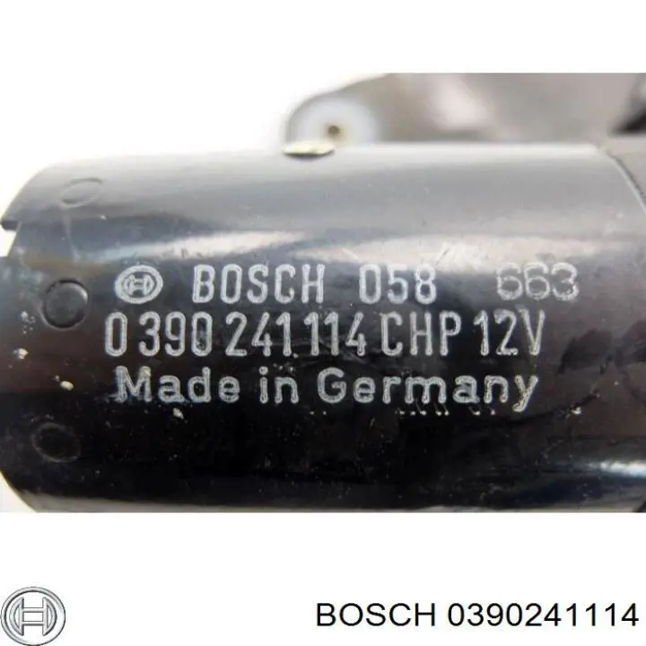 0390241114 Bosch motor del limpiaparabrisas del parabrisas