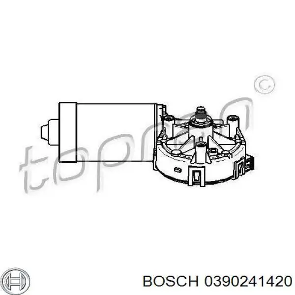 0390241420 Bosch motor del limpiaparabrisas del parabrisas
