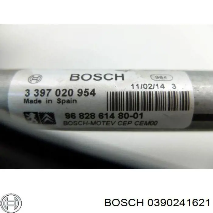 0390241621 Bosch motor del limpiaparabrisas del parabrisas